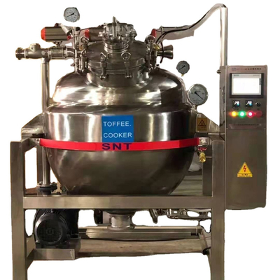 Snack Factory Food Grade Stainless Steel Tilting Pot Heating Mixing Industrial Cooker Jacket Cooking Kettle Lined Mixing Tank