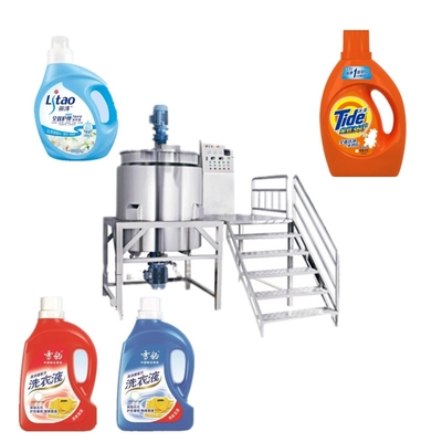 Efficient Mixing Equipment Mixer Industrial Chemical Cosmetic Liquid Detergent Heated Reactor Tank Agitator Mixing Blender in stock with lower price